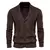 Cardigan Masculino Marrom Café Virtus Bray