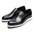 Mocassim Masculino Preto Heidelberg com design elegante e solado branco.