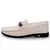 loafers masculino com detalhe em fivela, vista lateral.