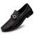 loafers masculinos preto com detalhe em metal.