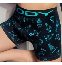 LM627-MARCA: LODY KIDS | Boxer Alg.Lycra estampado