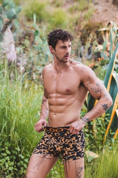 LM958-MARCA: LODY MEN | BOXER ALGODON LYCRA ESTAMPADO SALPICADOS