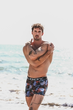 LM963-E-MARCA: LODY MEN | BOXER ALGODON LYCRA ESTAMPADO CHILL