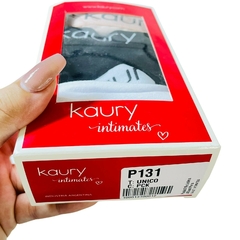 KA131-Marca: Kaury Intimates | Pack x 3 Vedetina Elástico Personalizado - Lenceria marina