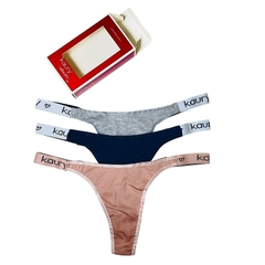 KA127-Marca: Kaury Intimates | Pack x 3 Cola Less c/Elástico Personalizado - comprar online