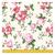 Tecido Luxo Estilotex - Floral Vermelho e Rosa Fundo Amarelo (50x140cm)