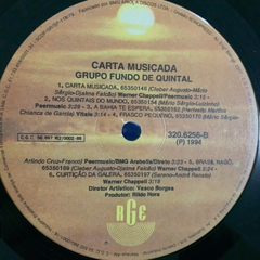 Grupo Fundo de Quintal - Carta Musicada - comprar online