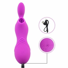 Vibrador Massageador e Sugador Clitóris e mamilos Recarregável - loja online