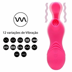 Vibrador Massageador e Sugador Clitóris e mamilos Recarregável