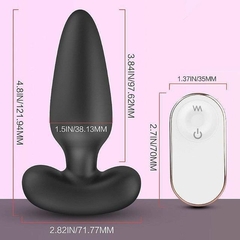 Plug Anal com Controle Sem Fio e 9 Funções de Vibrações Silenciosas Albert - LA CASA DO AMOR