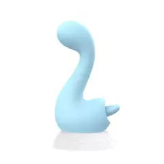 Vibrador Estimulador Dino Com Língua Licker Ponto G e Clitóris Azul Recarregável na internet