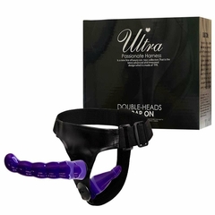 Strap On - Cinta com Duas Próteses Penianas Roxo 16 cm e 10 cm - comprar online