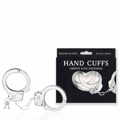 Algema em Metal HANDS CUFFS para brincadeira e fantasias - comprar online