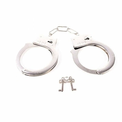 Algema em Metal HANDS CUFFS para brincadeira e fantasias