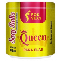 Sexy Ball Funcional Queen para Elas - Bolinha Mágica Excitante Feminino HOT c/ 3 unidades - For Sexy