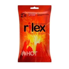 Preservativo Lubrificado HOT Sensação Quente - 3 unidades RILEX