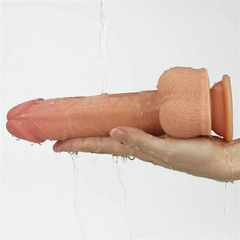 Anthony Pênis Rotativo Ajustável com Vibro e Aquecimento 8.5" - LOVETOY DUAL-LAYERED ROTATING NATURE COCK - comprar online