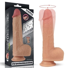 Anthony Pênis Rotativo Ajustável com Vibro e Aquecimento 8.5" - LOVETOY DUAL-LAYERED ROTATING NATURE COCK