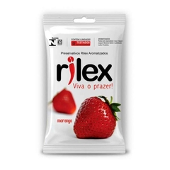 Preservativo Rilex Morango - com 3 Unidades