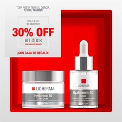 30% OFF Comprando Hyaluronic 4D Face Cream + Hyaluronic 4D Serum. LIDHERMA