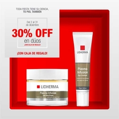 30% OFF Comprando Plasma Infusion Soft Face Cream + Plasma Infusion Eye Contour. LIDHERMA