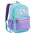 Mochila Juvenil Feminino Holográfico Love - Denlex - comprar online