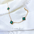 Pulseira trevo van cleef verde 18k - comprar online