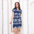 Vestido Midi Canelado Estampado Animal Print - loja online