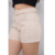 Shorts feminino Cinto Fivela Forrada Alfaiataria