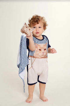 Macacão bebe gato - comprar online