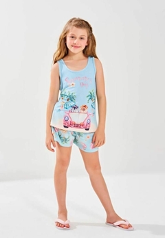 Pijama Infantil Feminino Praia