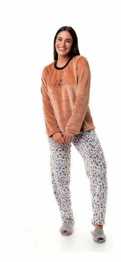 Pijama fleece Onça