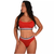 Kit 3 Conjunto Feminino Lingerie Blogueira Microfibra Top e Calcinha - comprar online