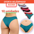 Kit 10 Calcinha Feminina Tanga Suplex Microfibra Confortável