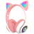 Fone De Ouvido Orelha De Gato Gatinho Cat Bluetooth Ear Com Led Rgb Headphone - comprar online