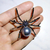 Exaggerated black white spider creative brooch men women party clothes scarf accessories pin brooches gift na internet