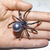 Exaggerated black white spider creative brooch men women party clothes scarf accessories pin brooches gift na internet