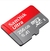 Cartão de memória Sandisk Ultra 256GB, modelo microSDXC, com classificação A1.