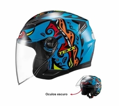 CAPACETE TEXX UGLLO HUNGER CINZA E VERMELHO - comprar online