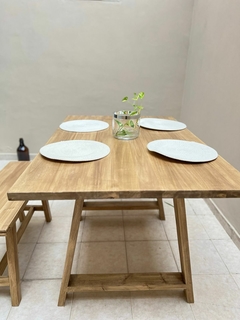 Mesa de comedor de álamo - tienda online