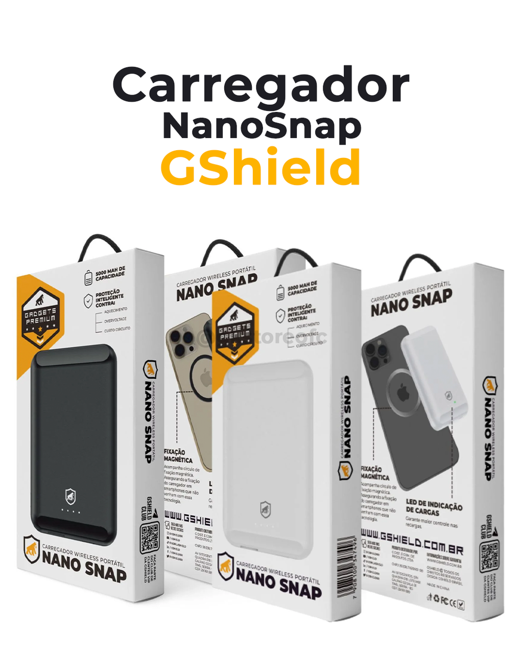 Kit Magsafe - Carregador e Capa para iPhone 13 Pro - Gshield