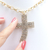 Colar crucifixo maleável strass - comprar online