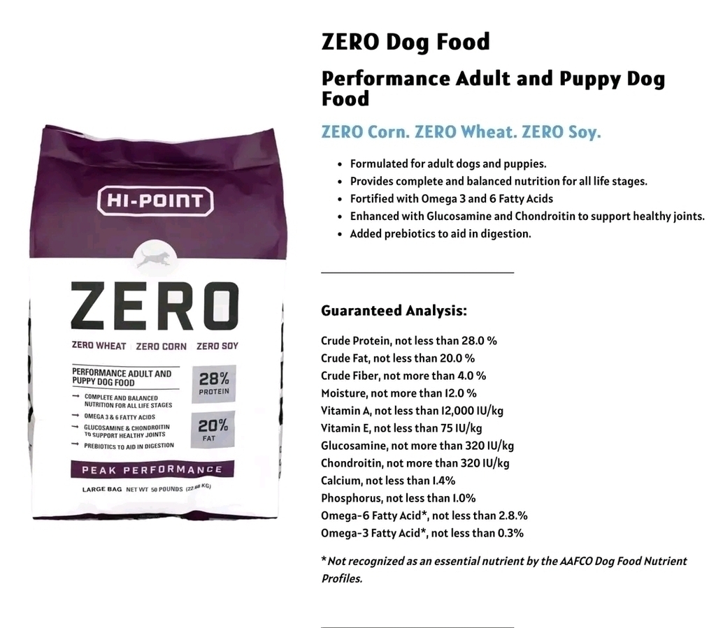 hi point ZERO 50lbs Comprar en Dog supplements