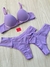 Conjunto Laine com Calcinha Semi Fio - Lilas