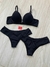 Conjunto Laine com Calcinha Semi Fio - Preto