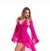 Robe Longo Sex Juliana em Tule e Renda - Pink - comprar online