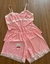 Baby Doll Nina em Liganete com Detalhes em Renda - Rosa Bebe