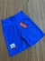 Short Curto em Caneladinho - Azul Bic