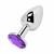 Plug G em Metal 9,5 X 4 cm - Roxo