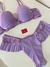 Conjunto Malu com Strass e Babadinho - Lilas - comprar online